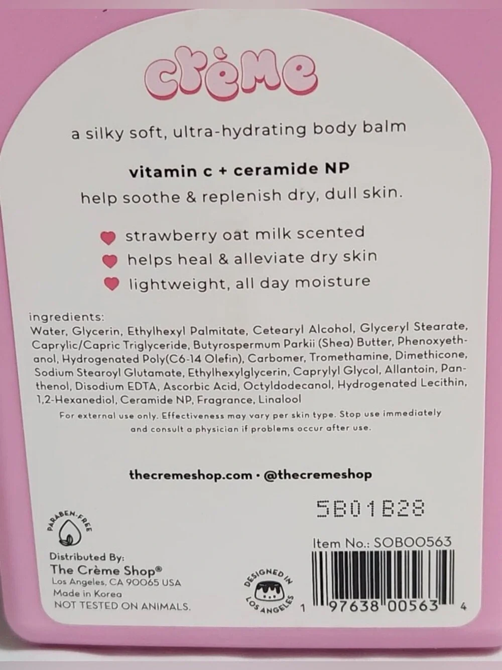 2/$25 The crème shop Strawberry Oat Milk Body Balm — 🆕